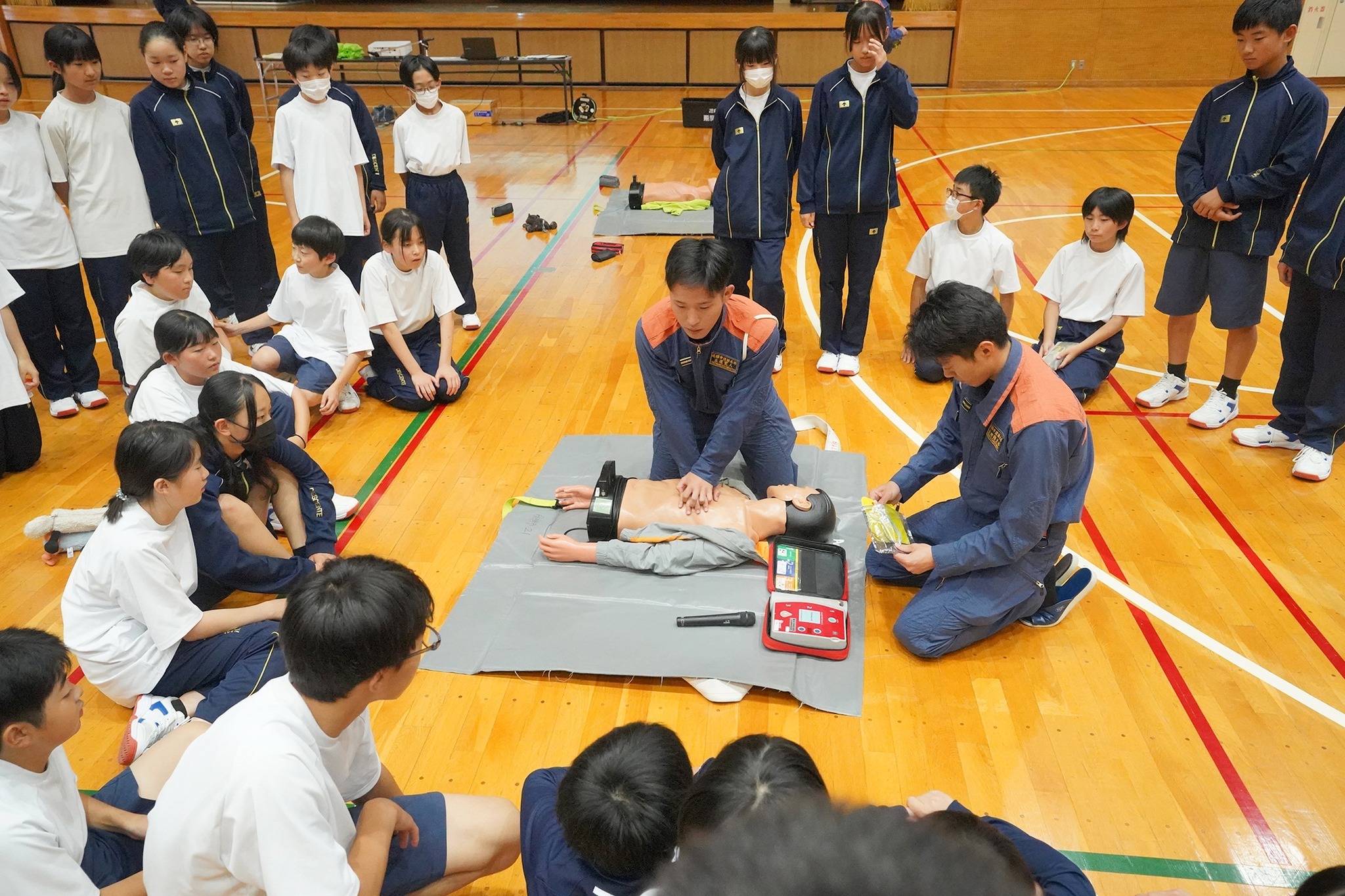 古川中学校で「ジュニアパラメディックプロジェクト」を実施