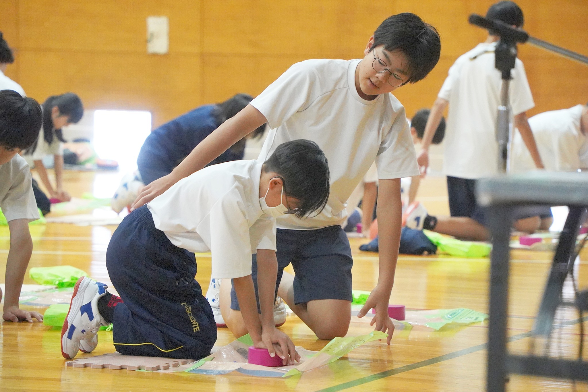 古川中学校で「ジュニアパラメディックプロジェクト」を実施