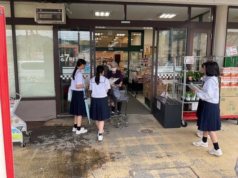 神岡中学生が市内で『学級企画活動』を実施しました。