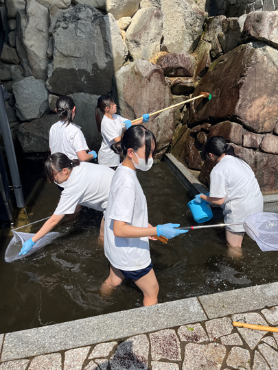 神岡中学生が市内で『学級企画活動』を実施しました。