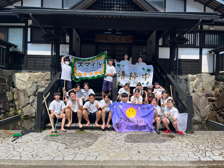 神岡中学生が市内で『学級企画活動』を実施しました。