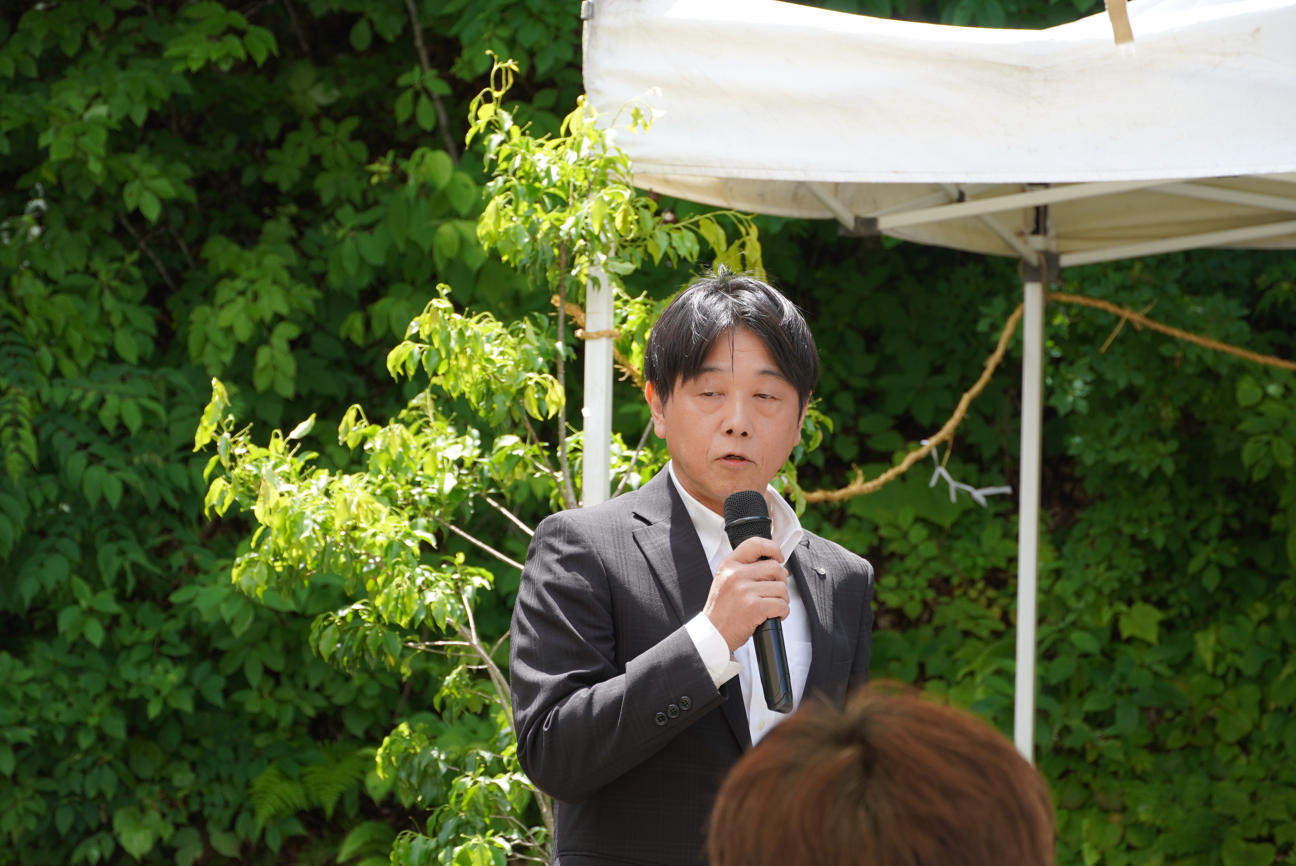 待ちに待った天生峠の通行止め解除。安全祈願祭が2年ぶりに開催されました