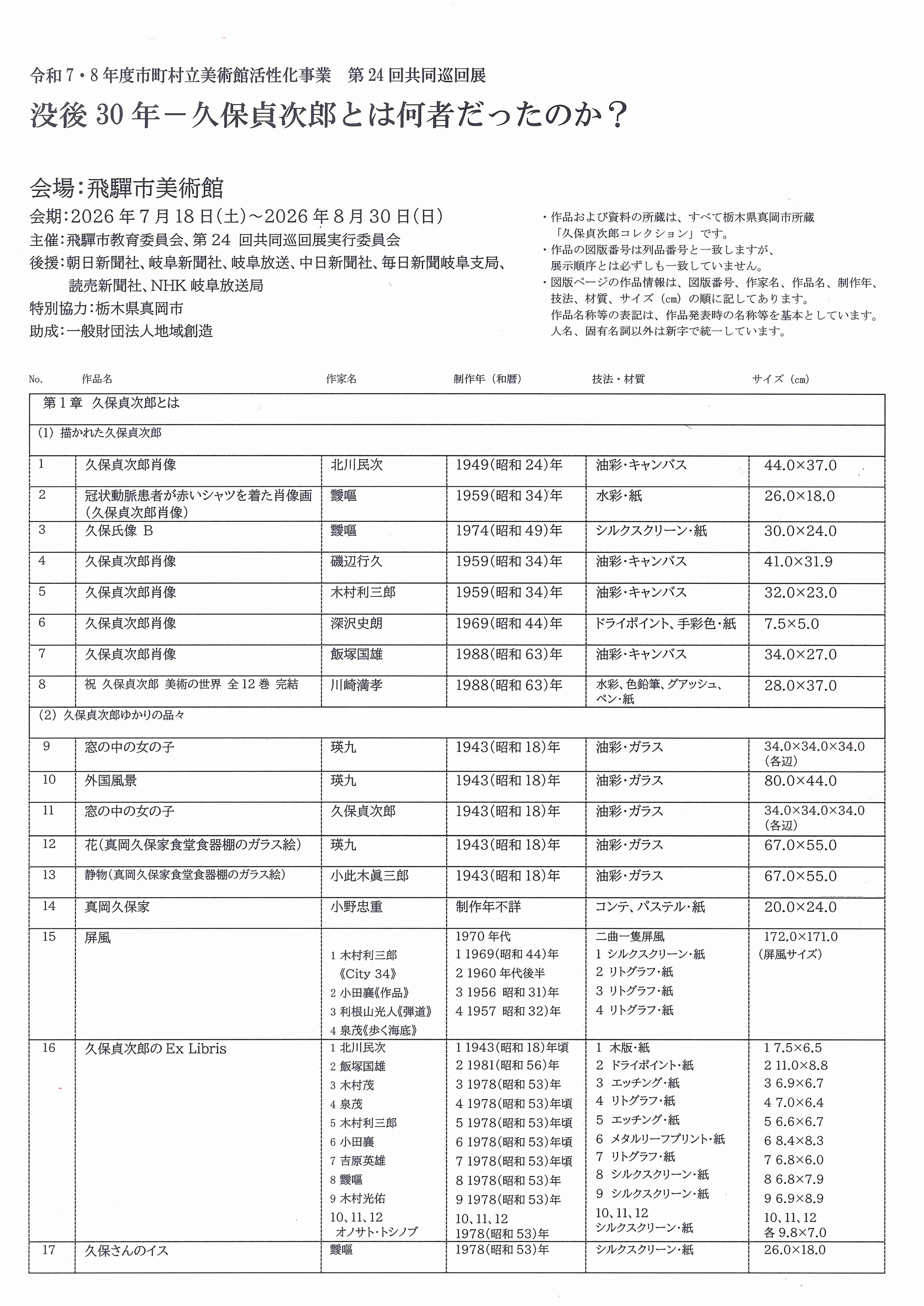 作品目録1