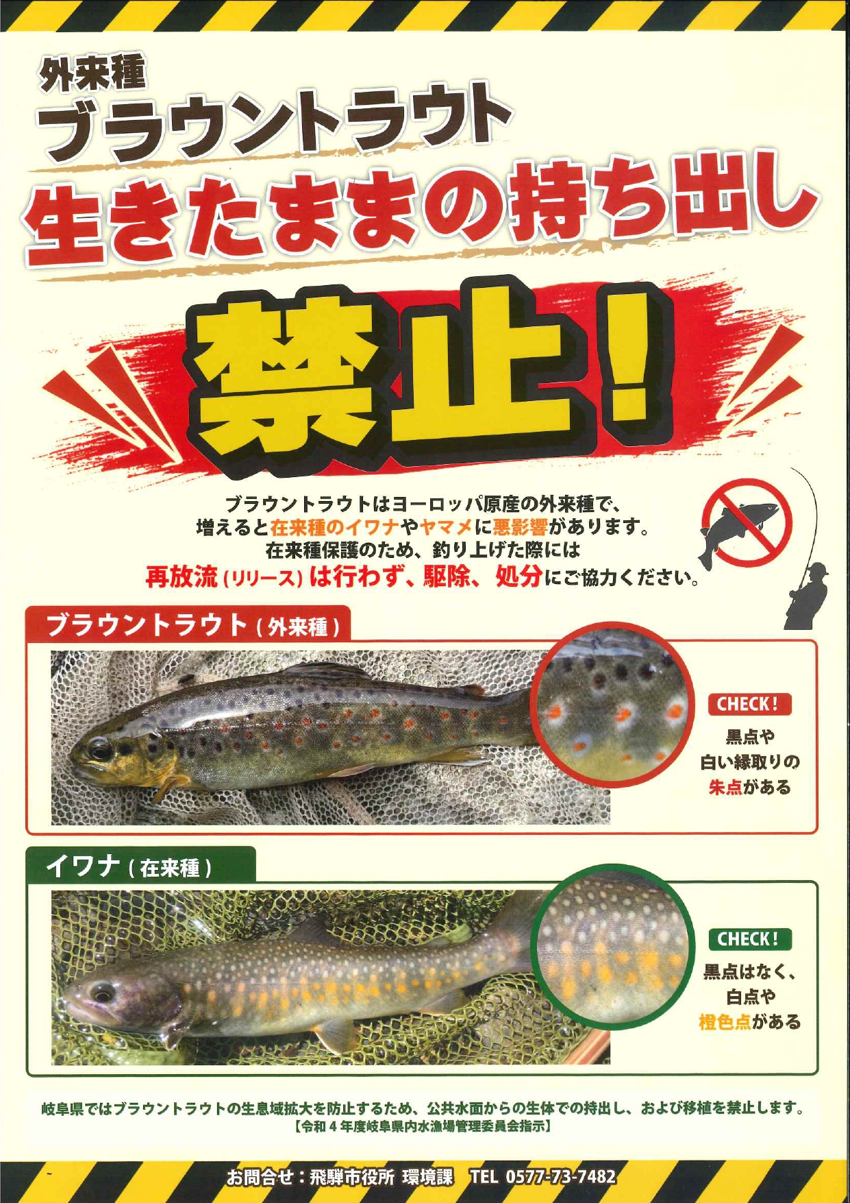 02_外来種ブラウントラウト生きたままの持ち出し禁止