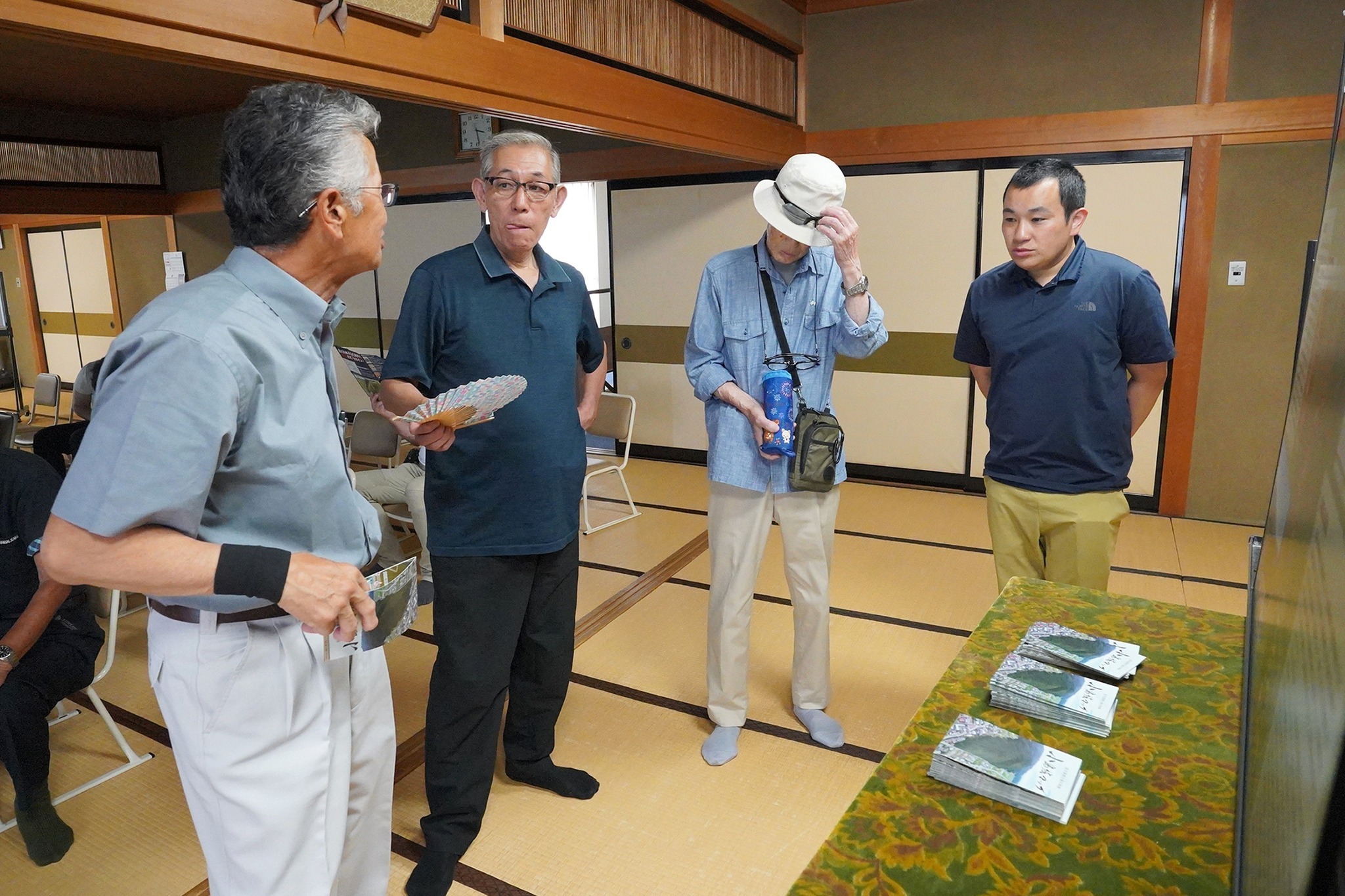杉崎区夏祭り会場で「小島城跡」をテーマに山城ガイドが歴史講座