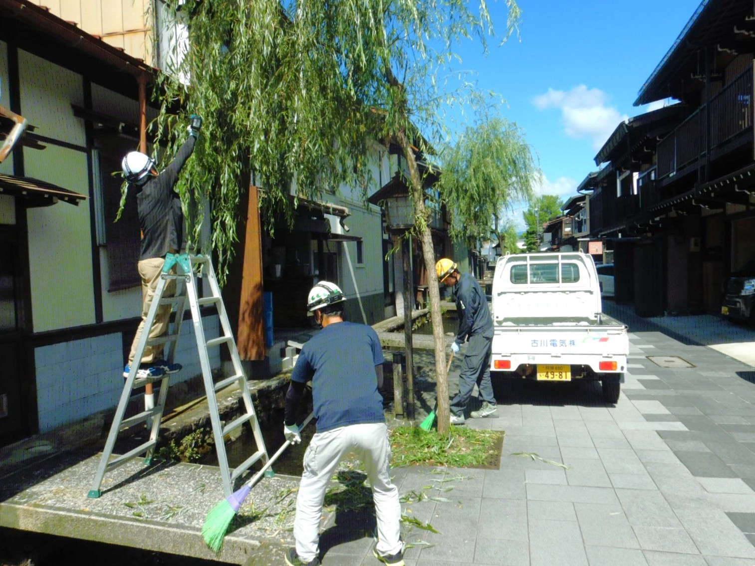 吉城電友会、美しい町並みを自分たちの手で