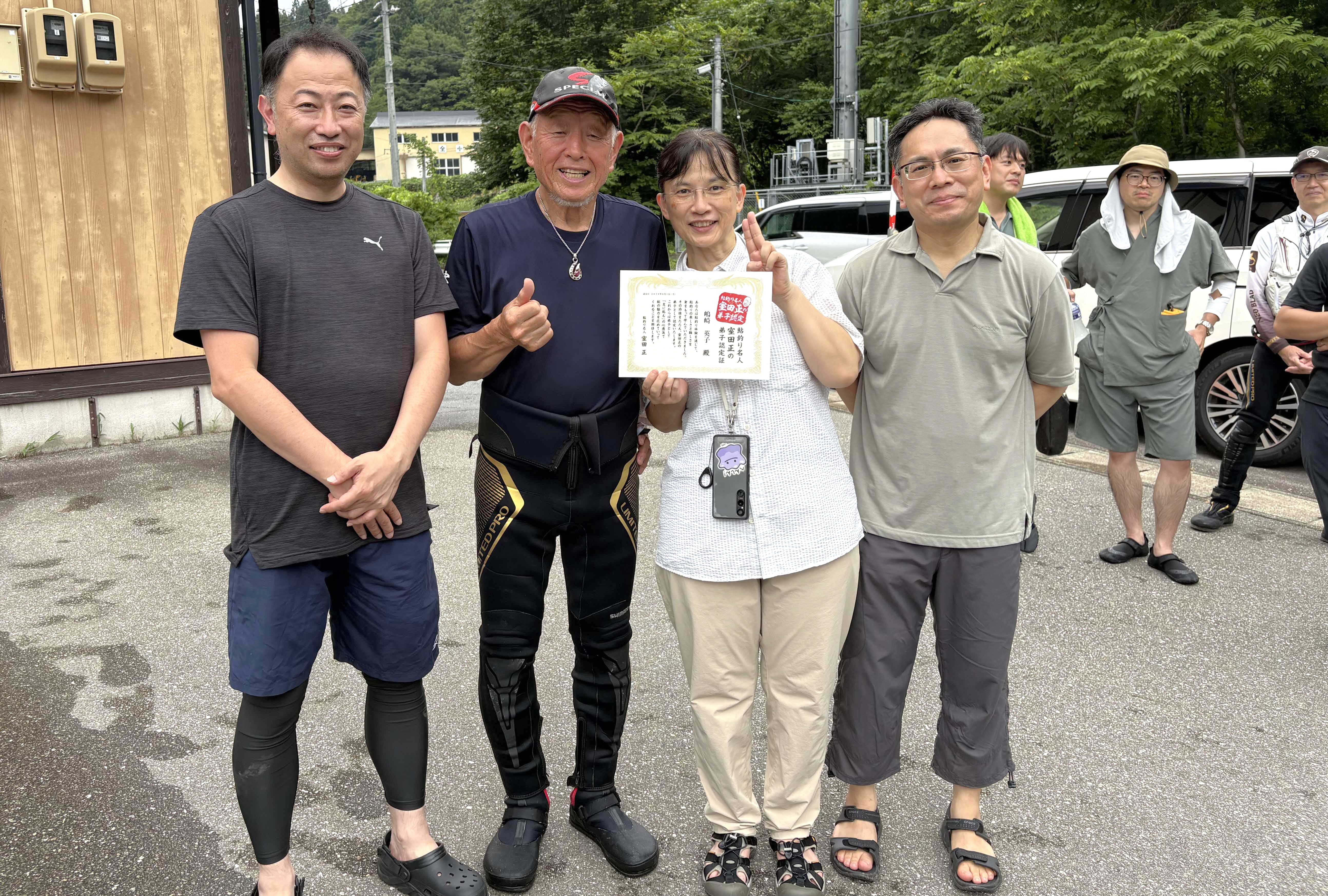 「おっちゃんレンタル」の室田名人、今年も鮎釣り体験に大張り切り