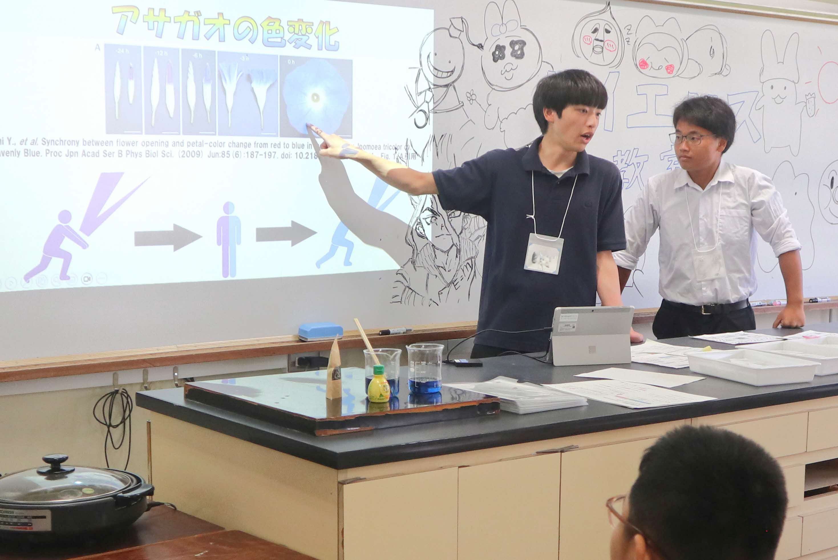 吉城高生が恒例の「小学生サイエンス教室」を実施しました
