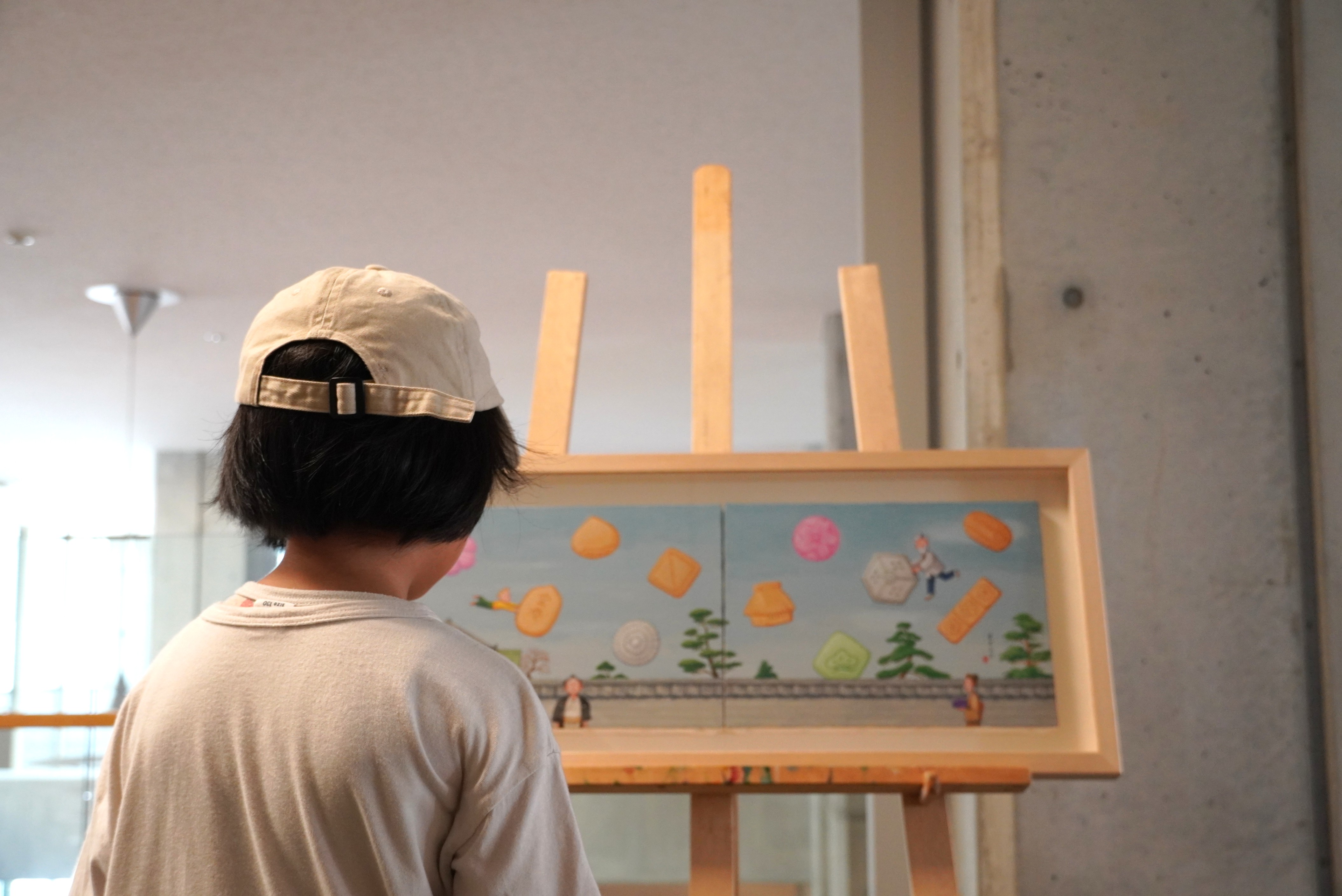 飛騨市まるごと伊藤正道原画展が開催され市内4箇所で絵本の原画が展示されています