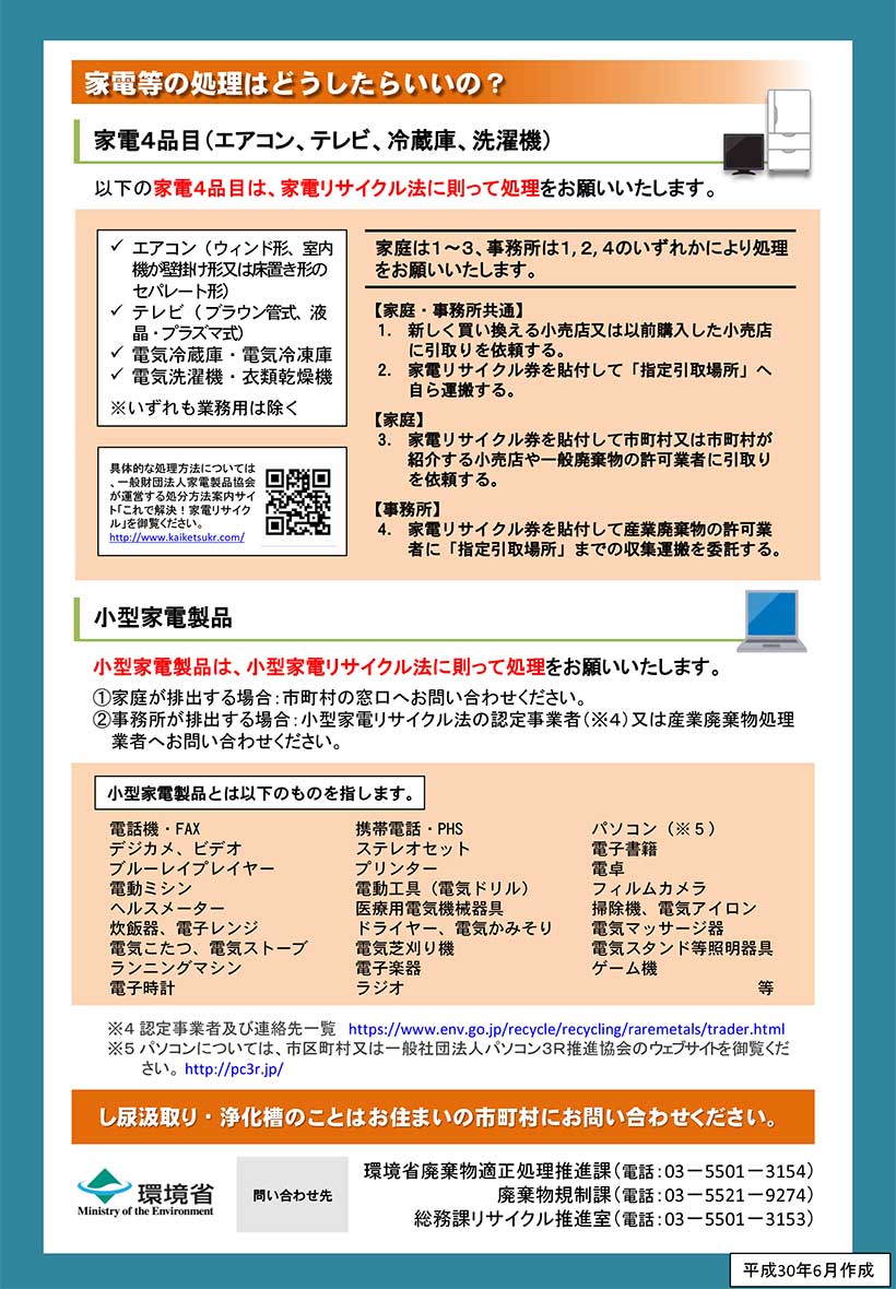 残地物の適正処理のお願い チラシ2枚目