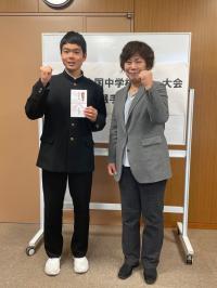 全国中学校スキー大会、激励会の様子