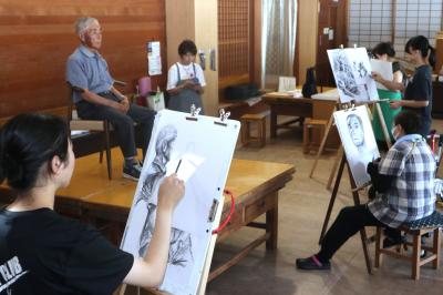 音楽の彫刻でおなじみの中垣さんの「造形美術教室」開催