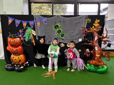 古川子育て支援センターハロウィンパーティで大盛り上がり！