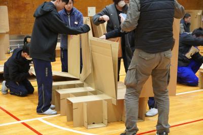 古川中学校で230人規模の避難所運営訓練が行われました
