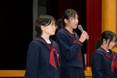 神岡中の生徒会執行部が校則改定に取り組み、最終決定した内容を発表