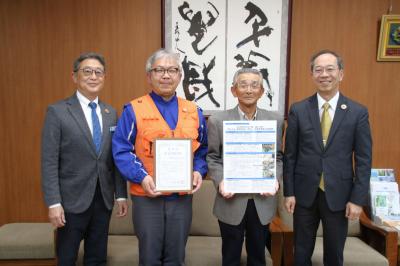 飛騨市防災士会が県防災・減災センター主催の「防災活動大賞」を受賞