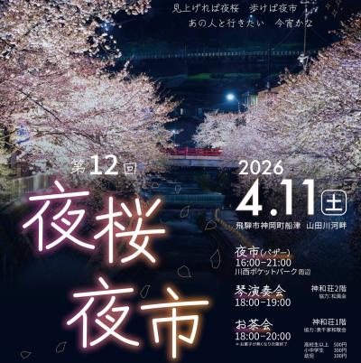 夜桜夜市バナー